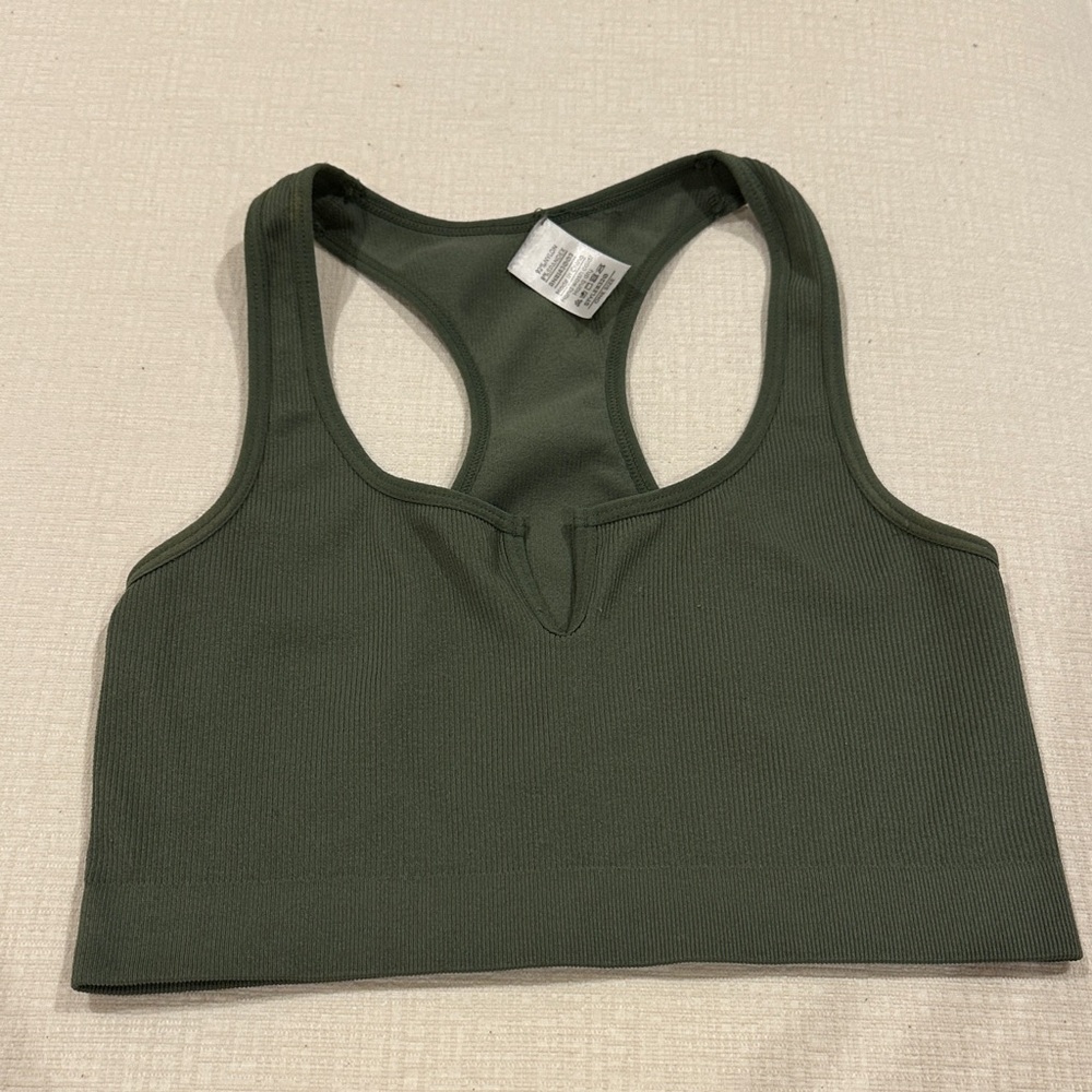 Ribbed Cropped Tank Top